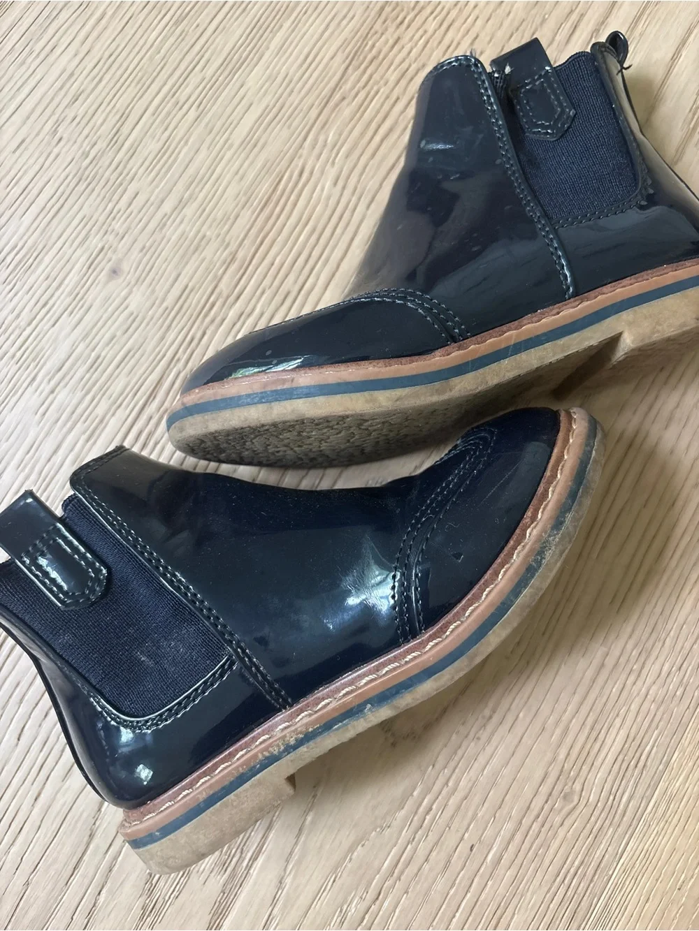 Zara navy boots size 9